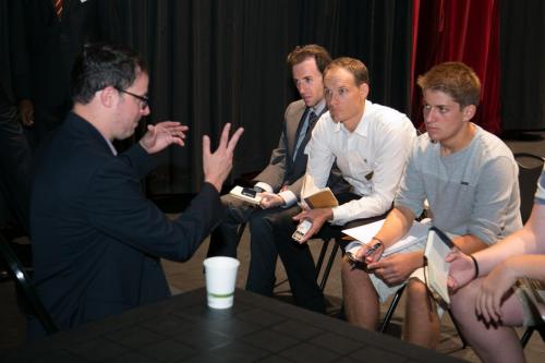 Interviews with Nate Silver before the talk